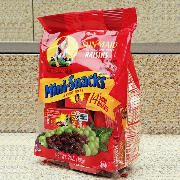临期【26.6月】198g美国进口阳光少女加州无籽烘焙提子葡萄干无核