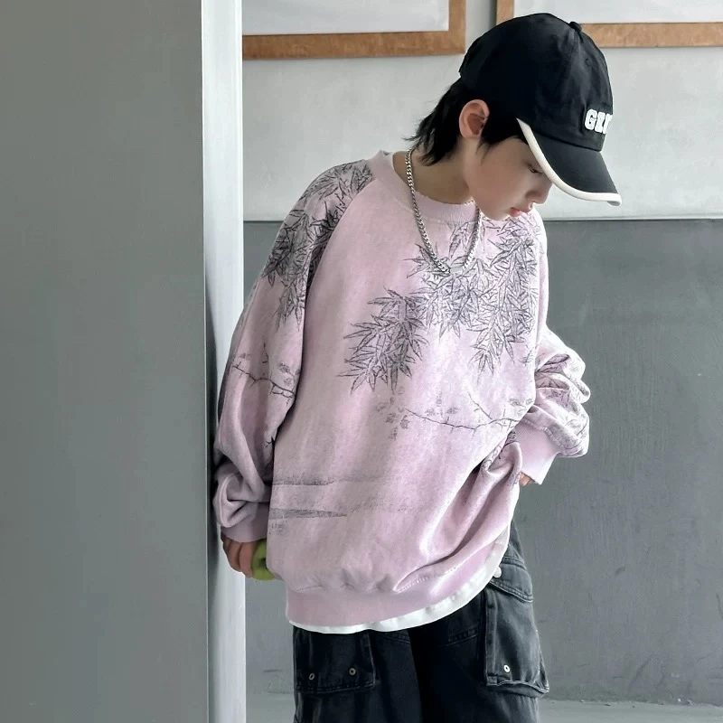 【欢欢‘kids】童装2025新款春款长袖圆领卫衣89622