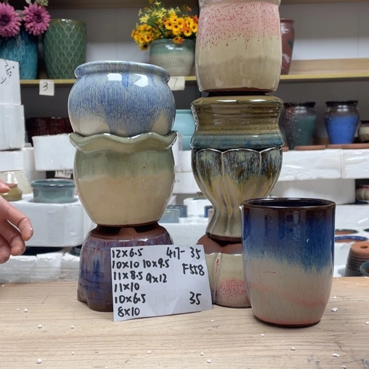 紫砂花盆多肉陶土花盆微瑕35