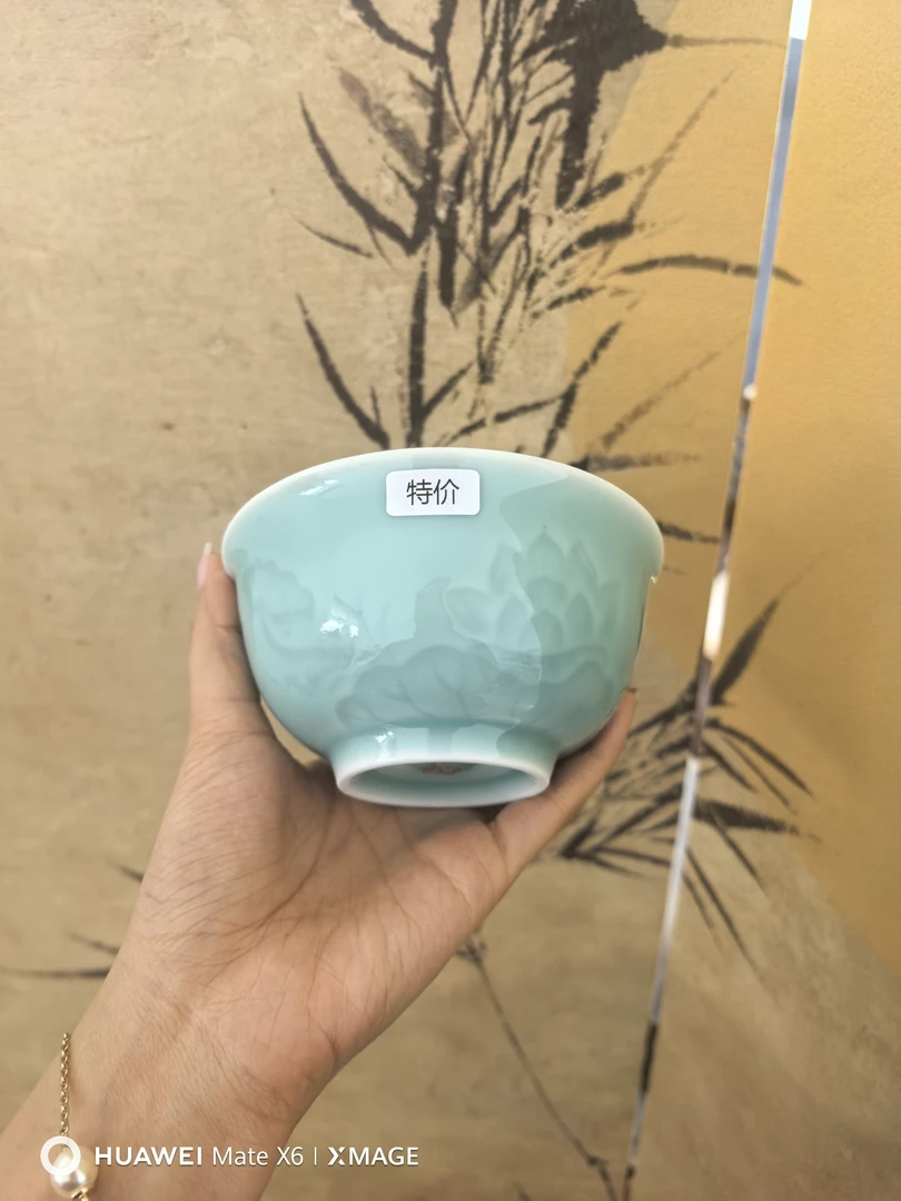 出水芙蓉米饭碗4.5英寸 二等品特价原矿高温瓷