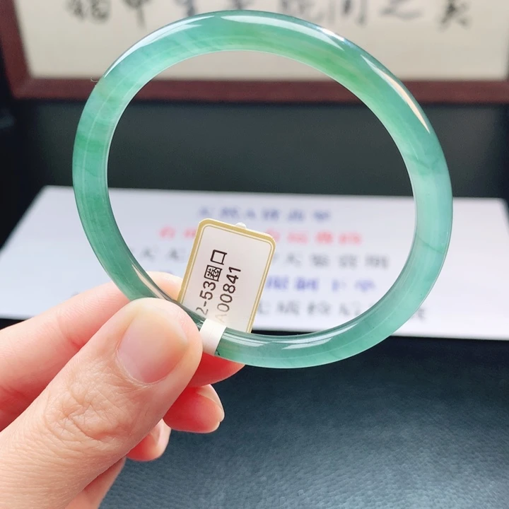 翡翠未镶嵌手镯翡翠手镯75