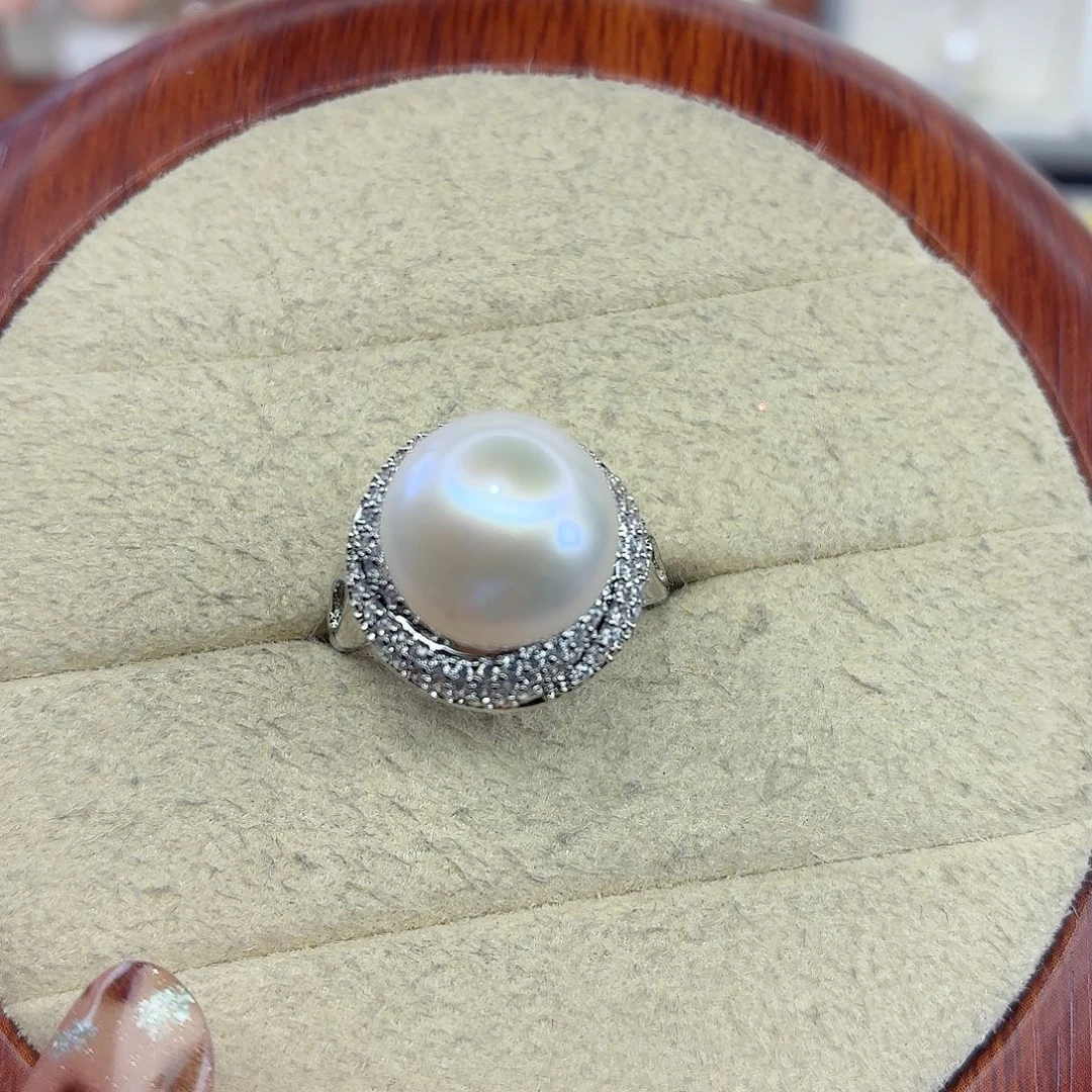 戒指合金淡水珍珠