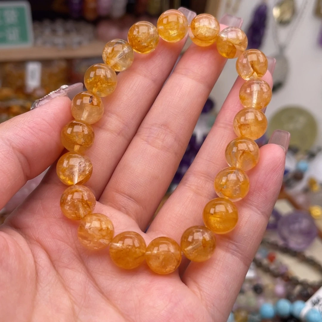 未镶嵌手链水晶黄胶花