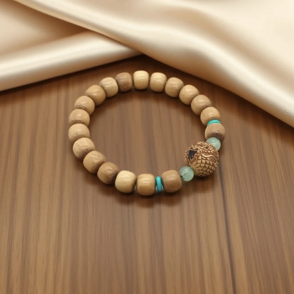 崖柏手串无礼盒QW296