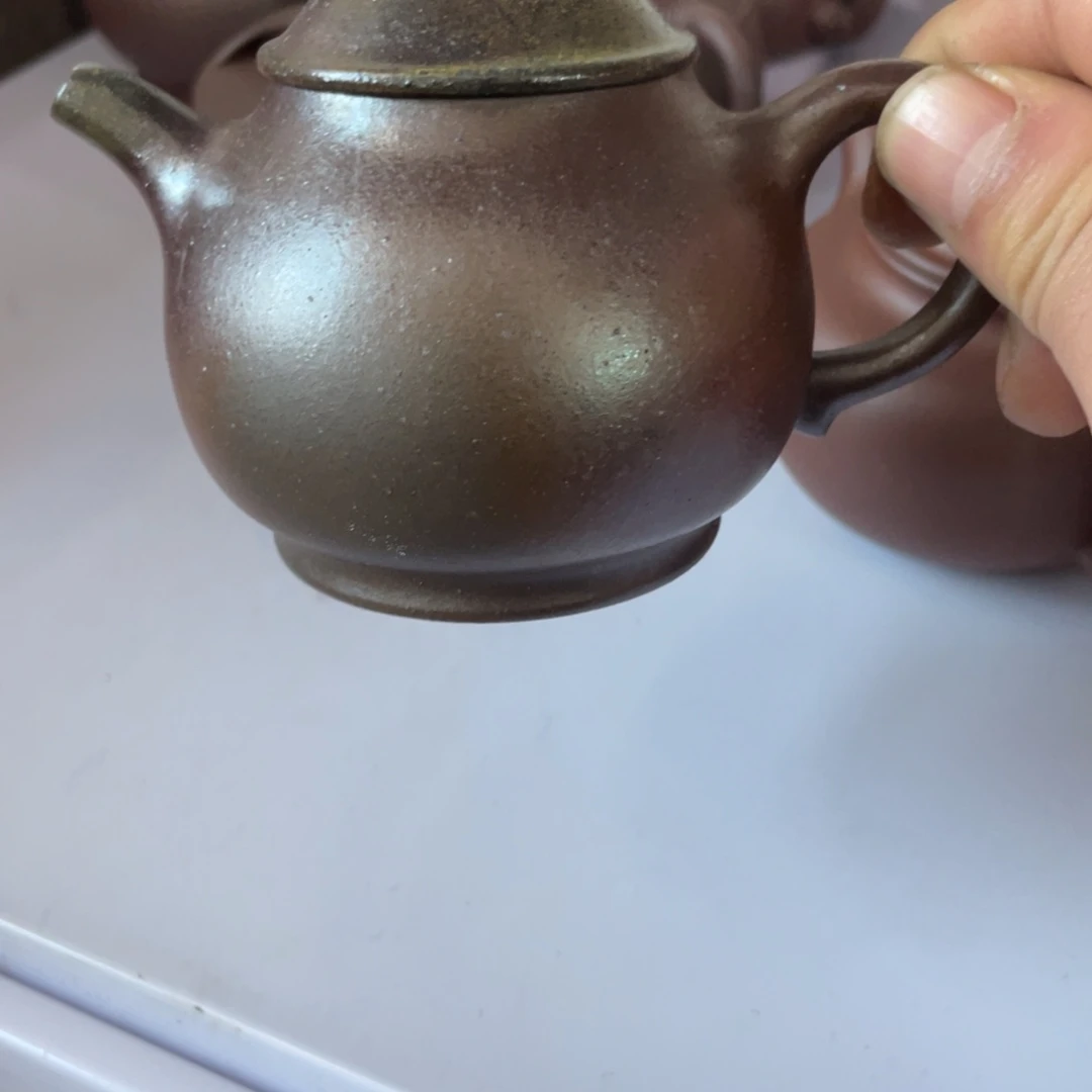 紫砂茶壶红皮龙柴烧