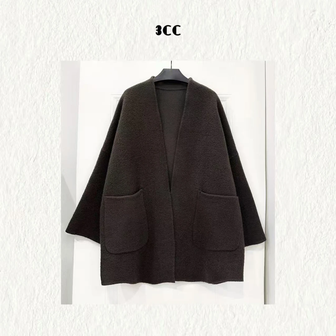 3CC【高支羊驼毛大衣】10%羊驼毛 75%高支澳毛双面大衣81095