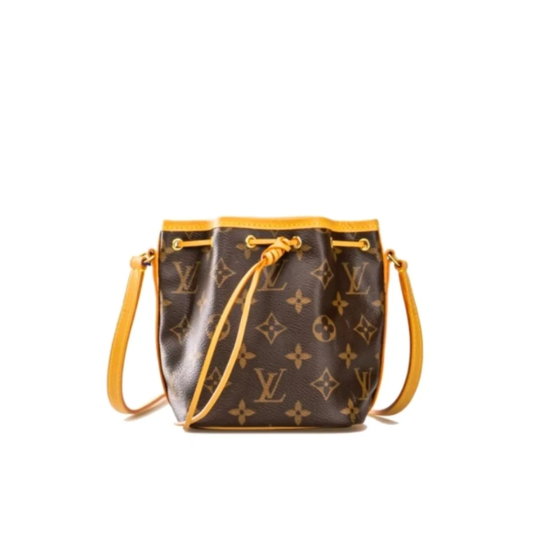 99新 LouisVuitton/路易威登 /抽绳noe小桶女士单肩斜挎包/换新E
