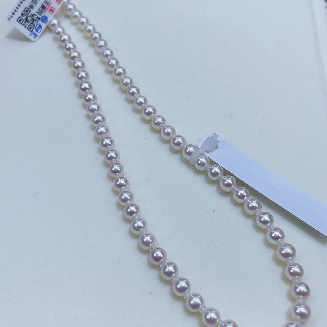 淡水珍珠颈饰银S925镶嵌5.5极光冷白炫彩干净捡漏