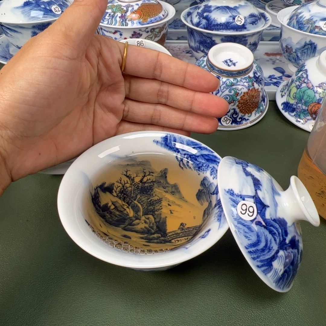 景德镇纯手工纯手绘茶具木木99