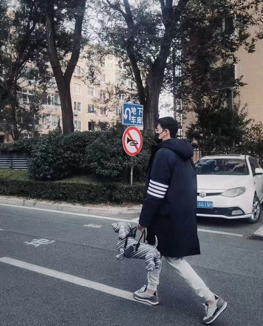 四杆汤老师冬季白鹅绒OverSize大长款男女款派克服连帽长款