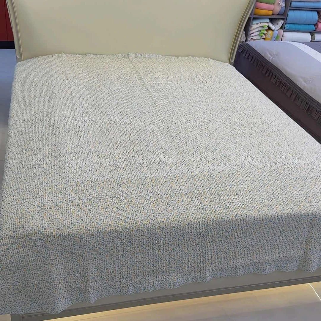 棉花韩国进口睡垫床盖彩色小点点