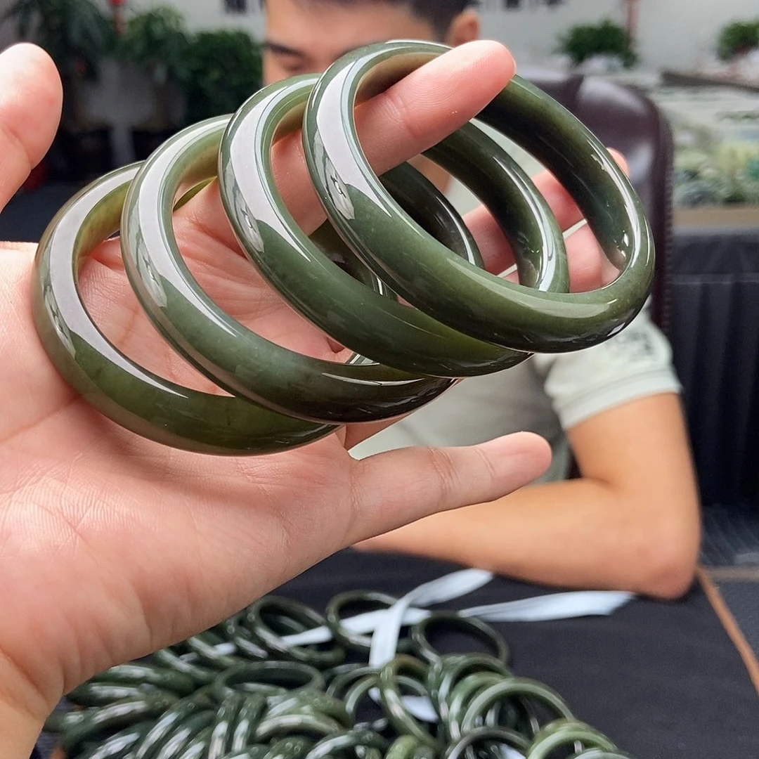 未镶嵌手镯和田玉53-64颜色多样性发拍一发一