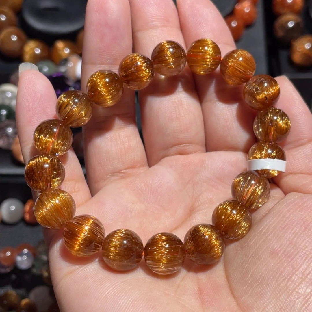 水晶手链未镶嵌铜发晶10.8mm