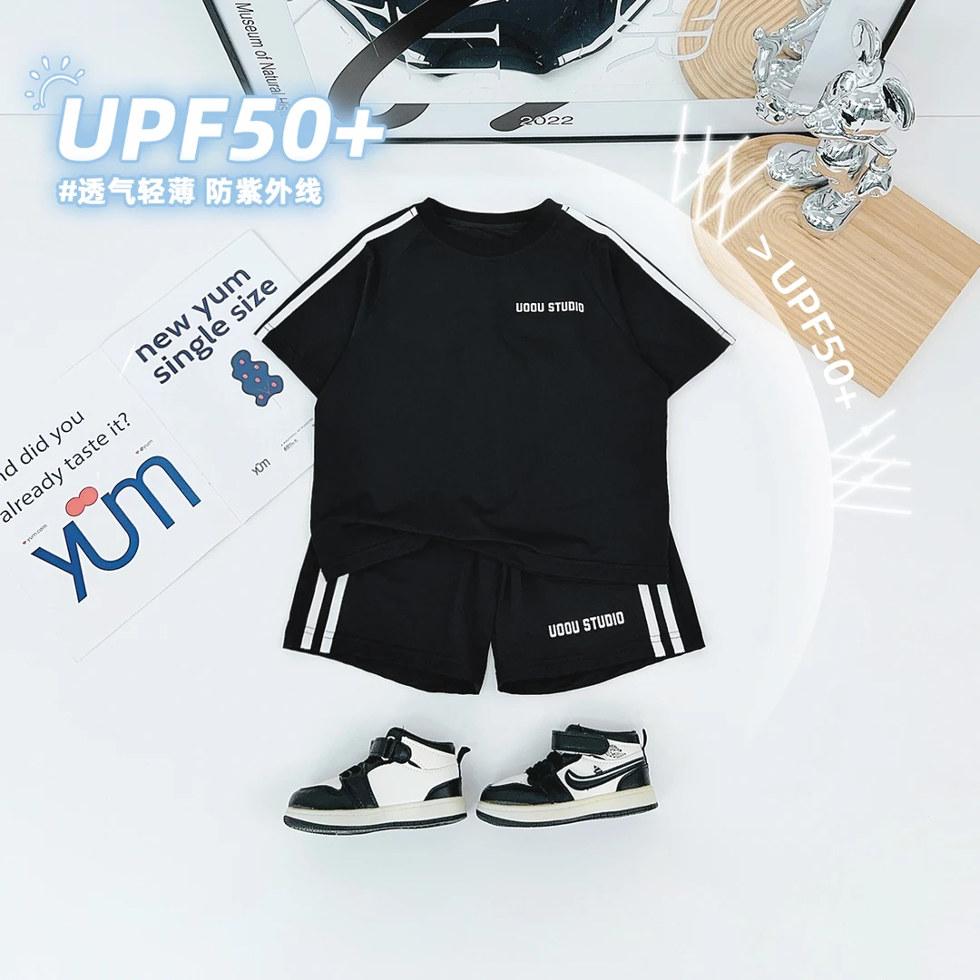 儿童夏装套装夏季2025新款男童短袖两件套 BDX25210 悠悠童话童装