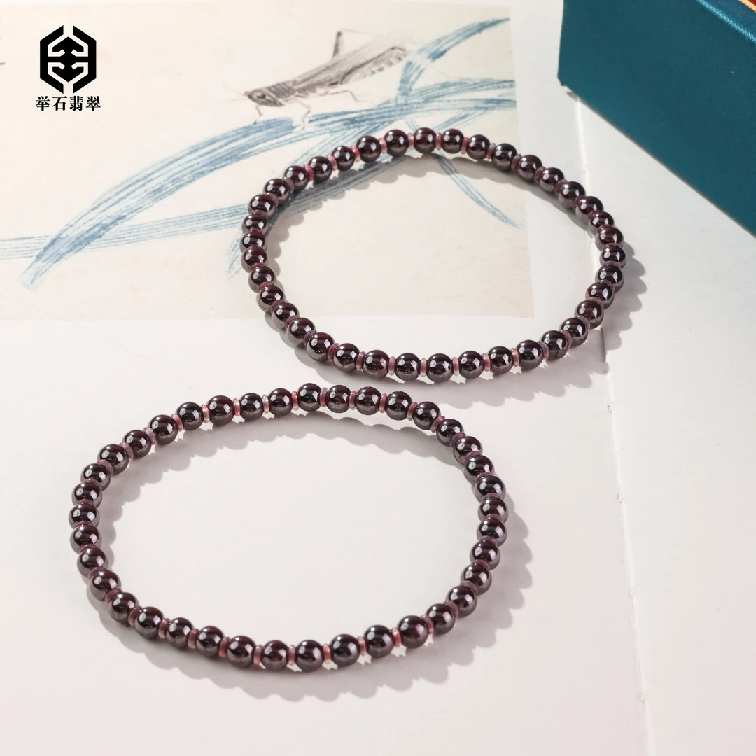 含辰砂工艺品【举石精选】X0615-H10-804朱砂手串（一件/多样性发）F