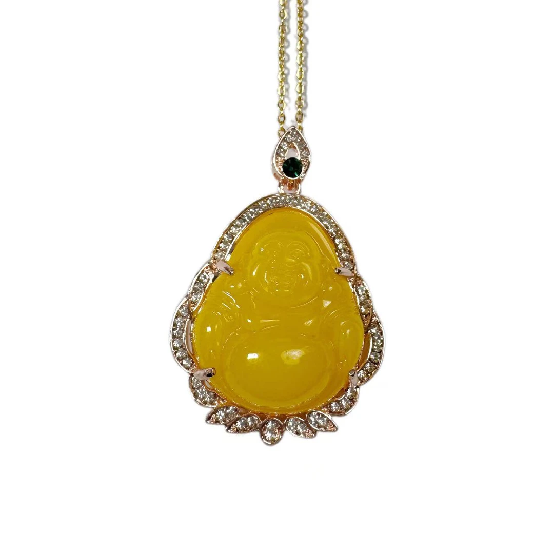 高定柠檬黄大肚佛公   A30-JC-2A