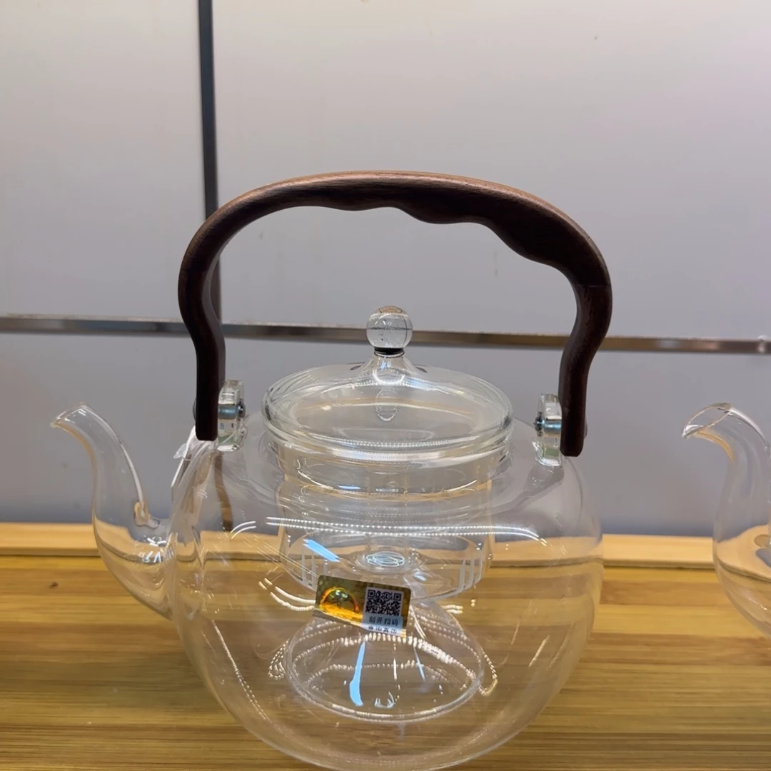 夏***品玻璃手工艺品禾器山雅壶双内胆