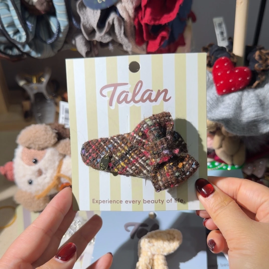 牛***明布艺非金属蝴蝶结掰掰夹