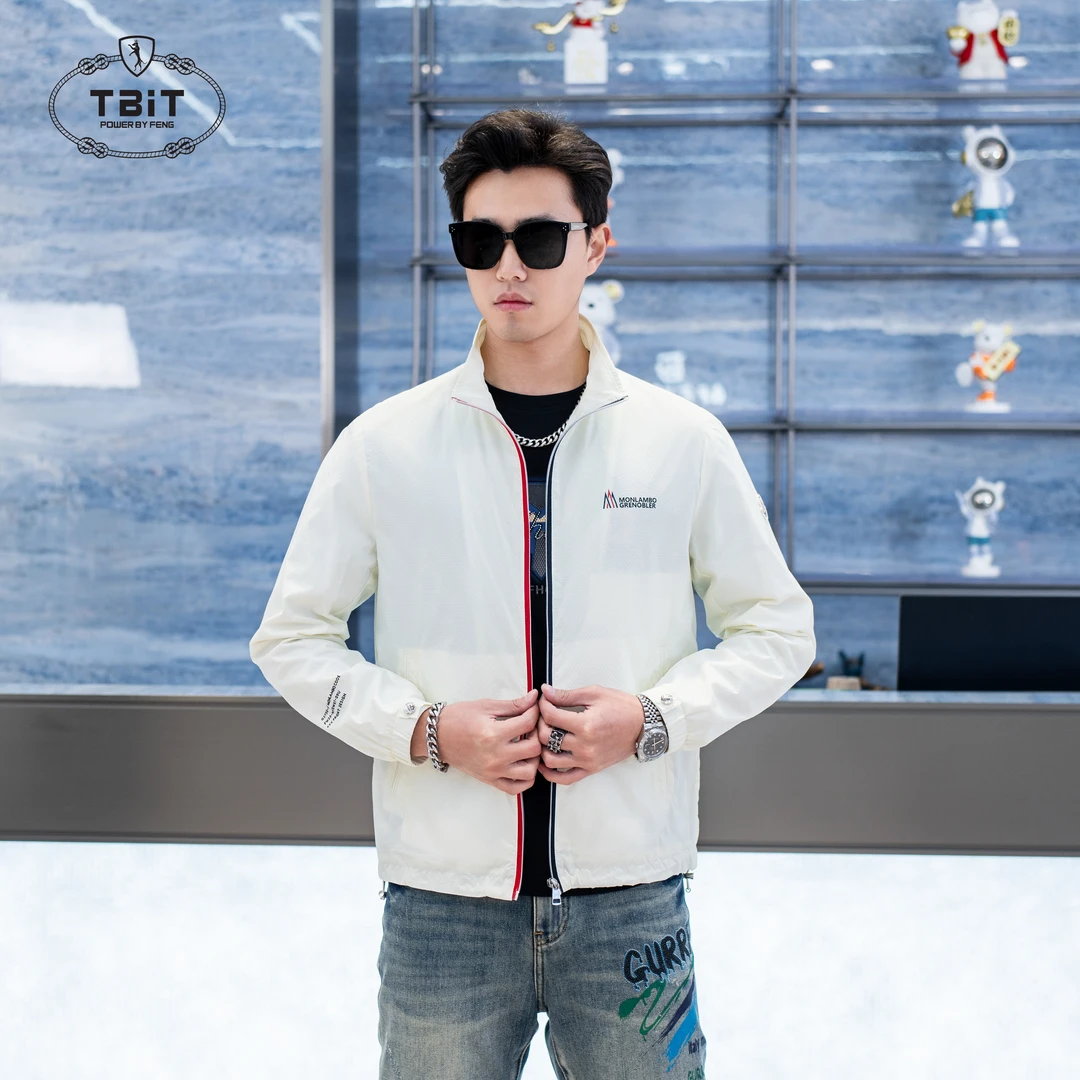 2025春季高端轻奢时尚休闲运动百搭潮流立领夹克外套