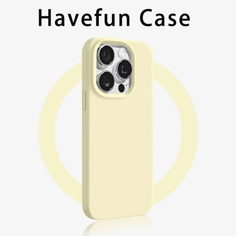 雅天立奶黄色糯米肤感适用iPhone16/15苹果手机壳华为vivoppo小米