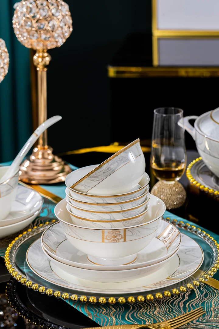 景德镇餐具碗盘8个饭碗2个面碗