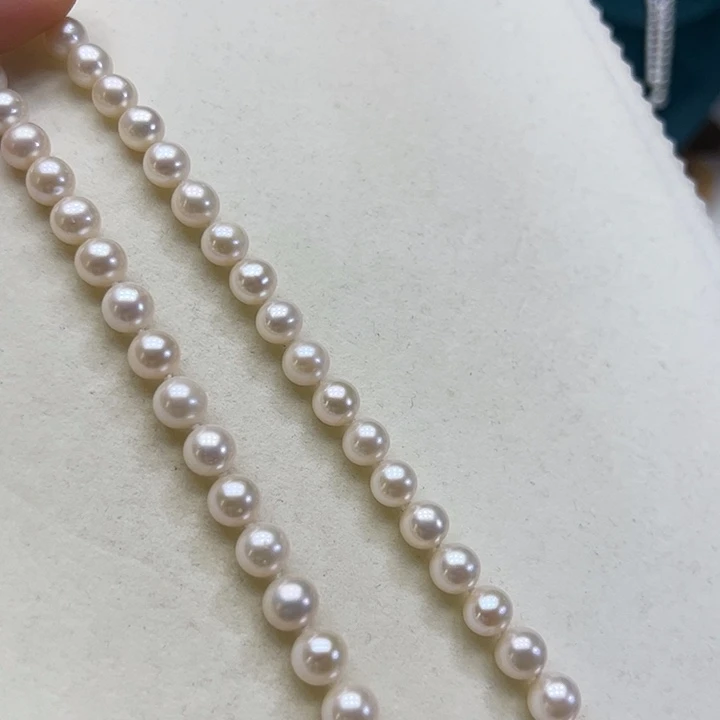 淡水珍珠颈饰银S925镶嵌➕8高品极光炫彩
