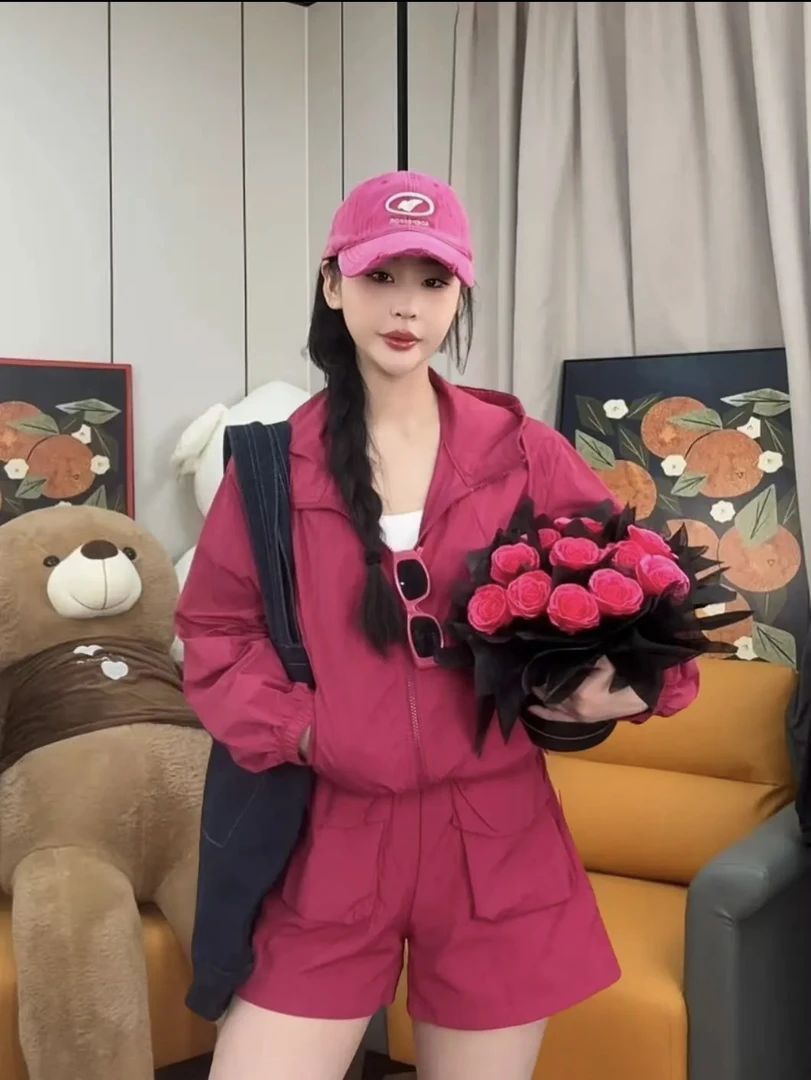 娇娇2号韩版防晒休闲时尚运动女套装