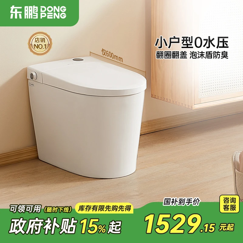 dongpeng/东鹏东鹏雪融轻智能马桶家用小户型无水压泡沫盾坐便器