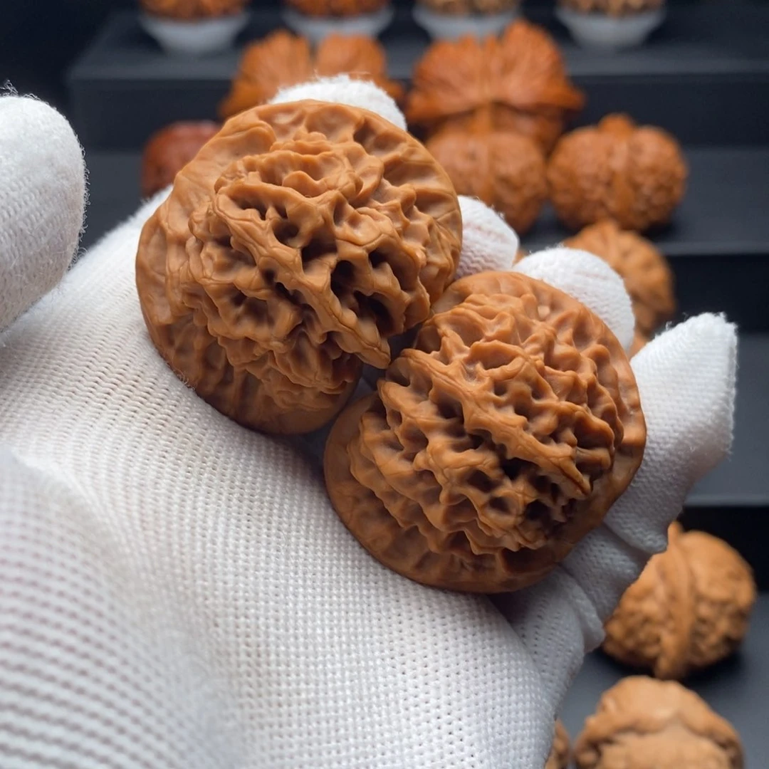 把件文玩核桃43尺全品秦闷狮子头