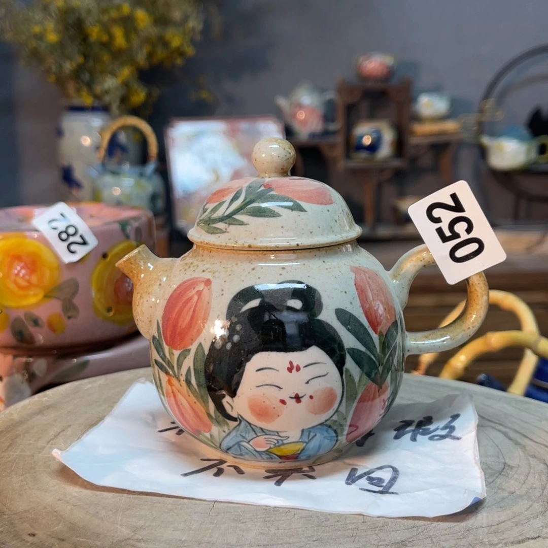 杯素浅陶瓷手工手绘