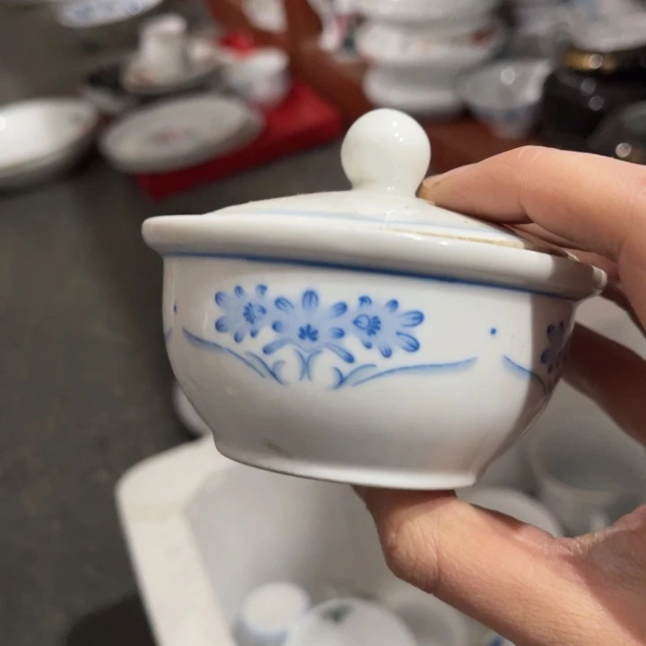 醴陵釉下高温瓷100毫升80后微瑕