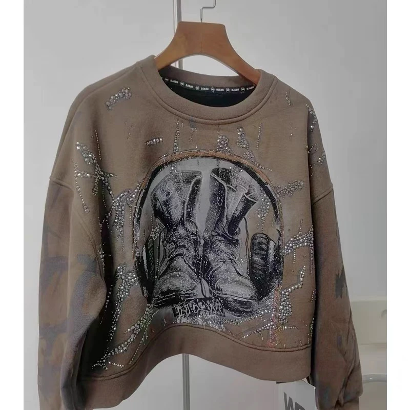 蜜娜贝尔 2665欧货重工卫衣