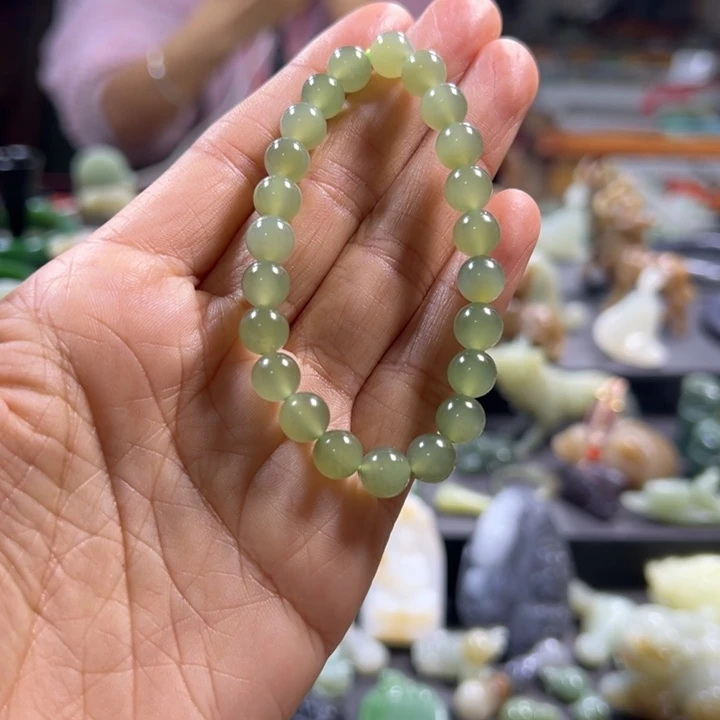 和田玉手串未镶嵌