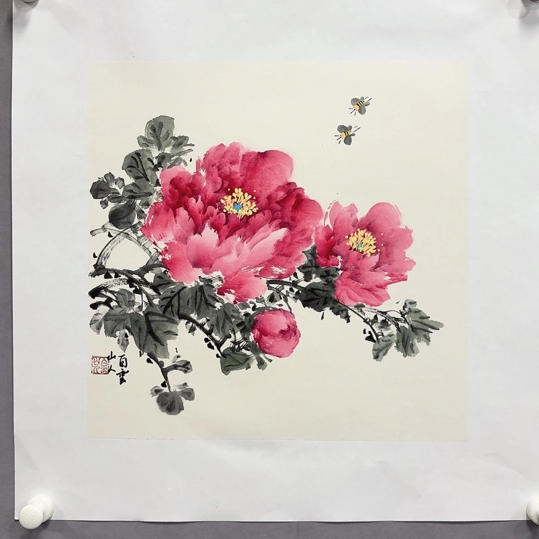 国画亲笔手绘放心去藏