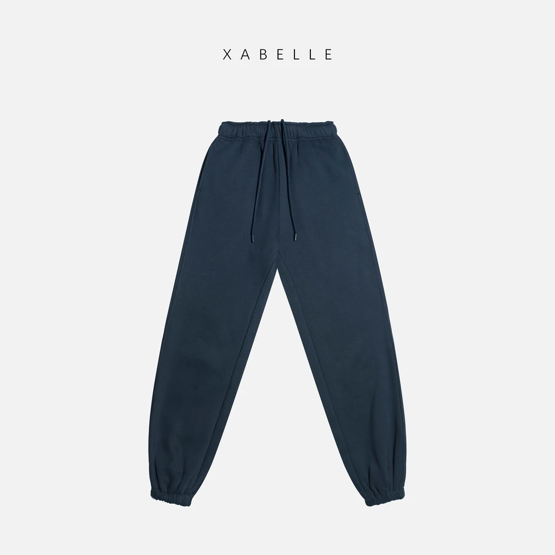 XABELLE 束脚休闲裤 极简松弛显瘦加绒卫裤24198