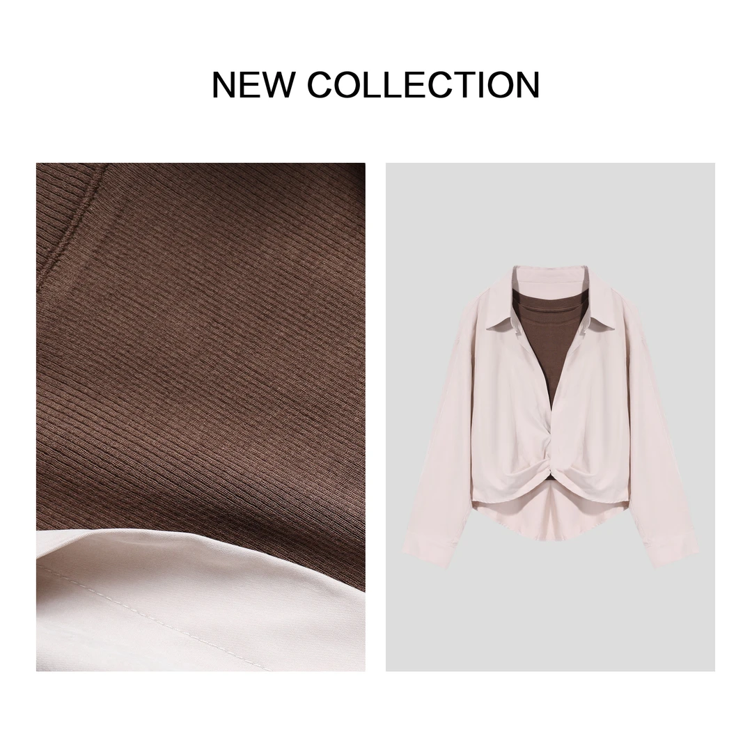 【小依专享】C5F36025B女装新款不对称下摆背心上衣设计感-6025