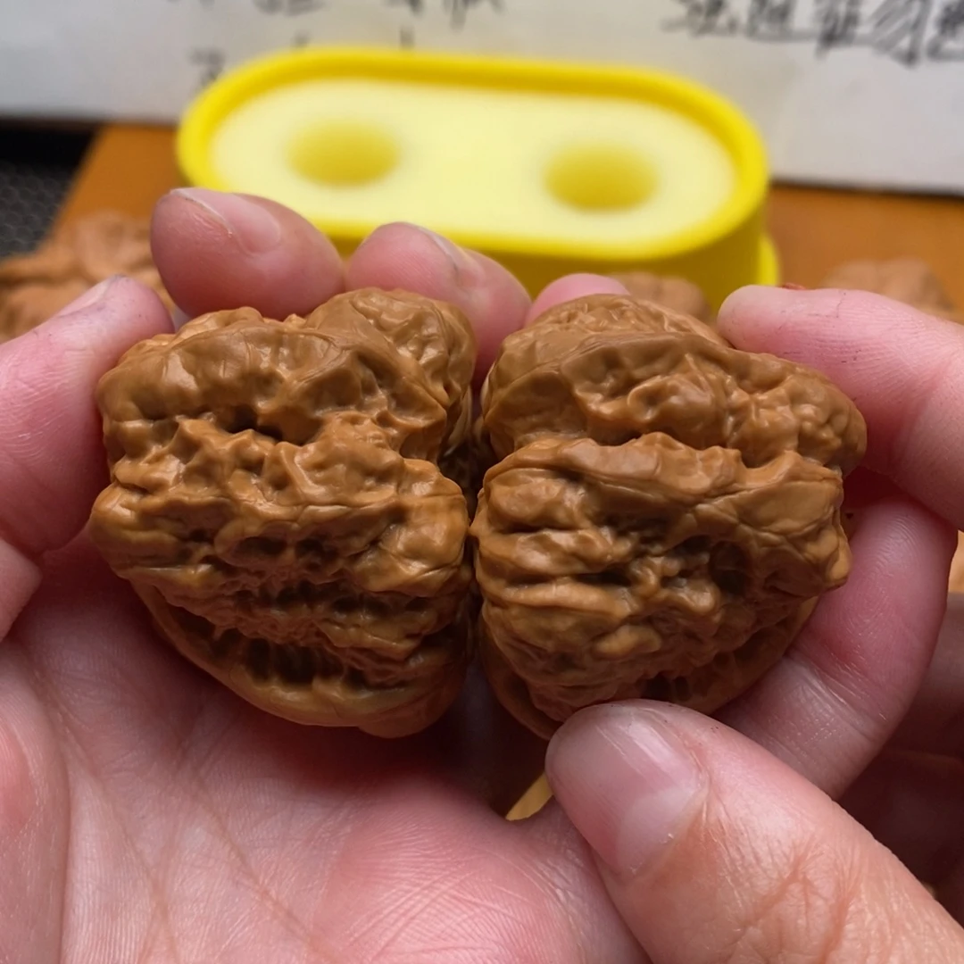 徐***ヾ把件文玩核桃三角边40左右