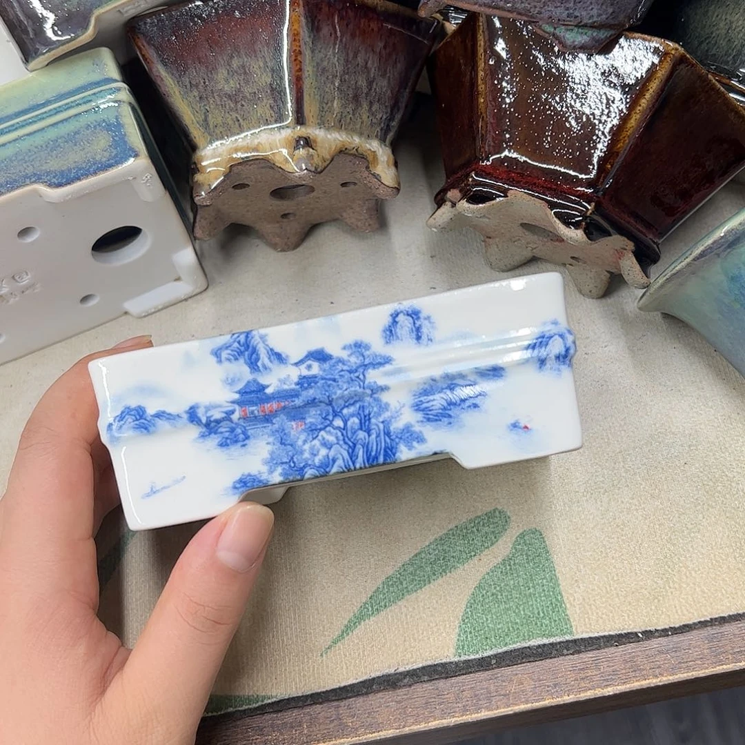 紫砂花盆641号瑕疵12/9/4cm