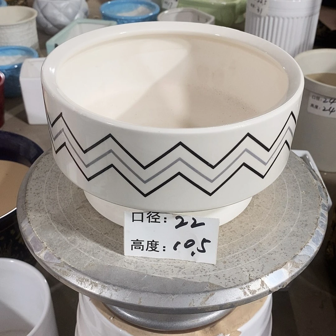 【闪购商品】陶瓷微瑕花盆-CCH009-1个中号