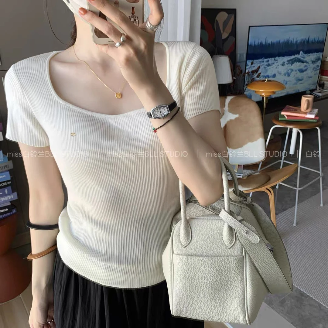 【粉色】3814超柔软新款高品质圆领针织上衣