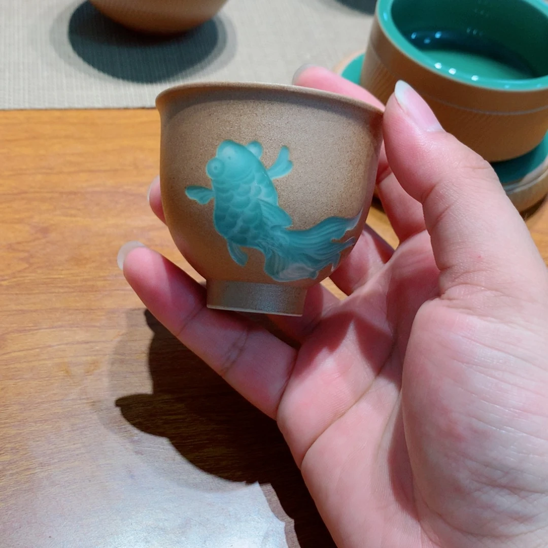 龙泉青瓷茶具杯子