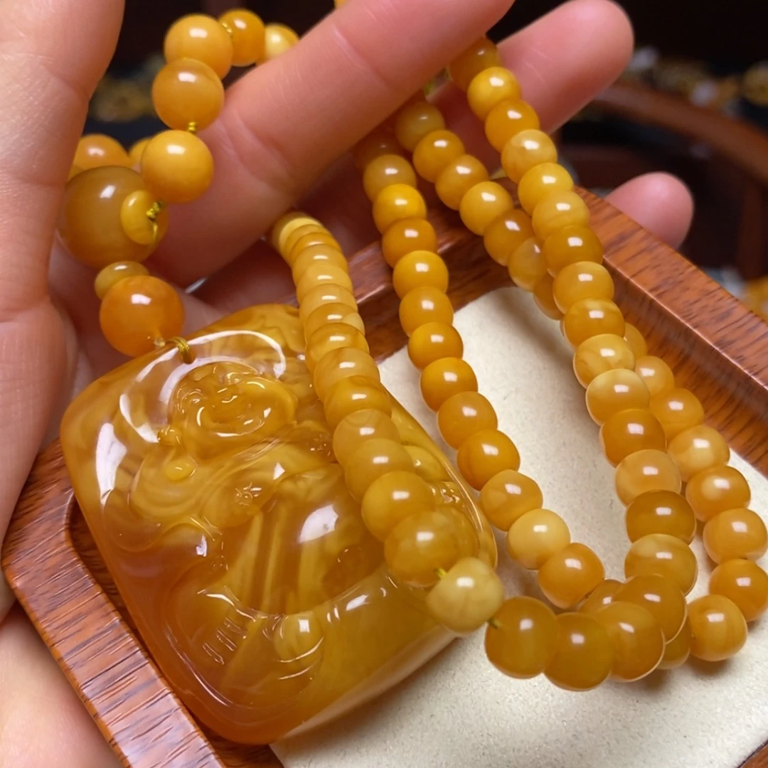 【闪购商品】蜜蜡颈饰未镶嵌项链