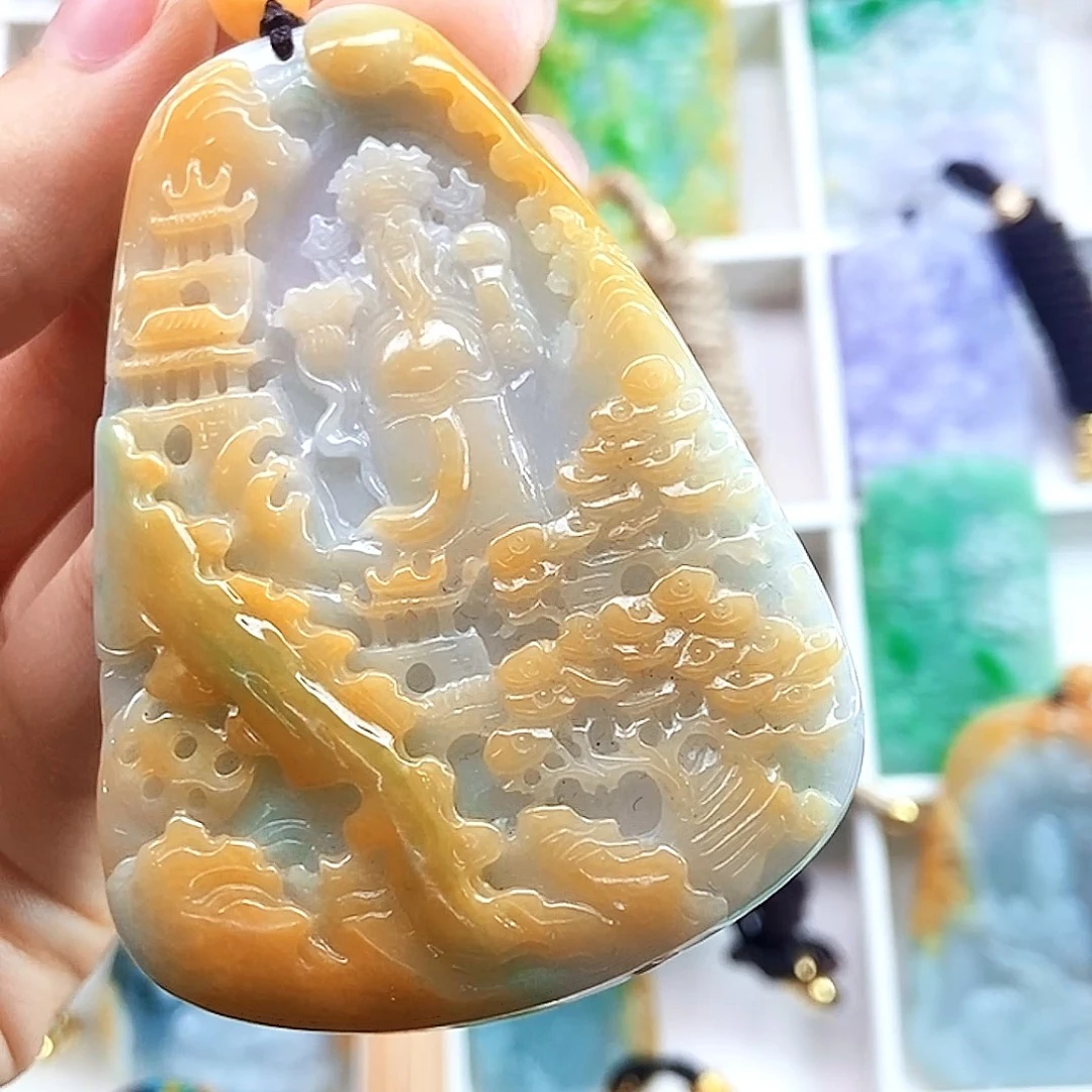 翡翠未镶嵌颈饰翡翠