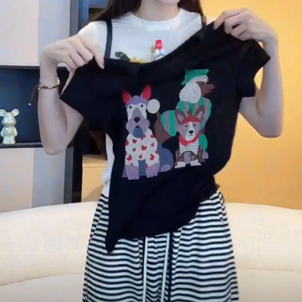 简约百搭显瘦女短袖上衣2025夏季新款气质通勤休闲时尚百搭上衣