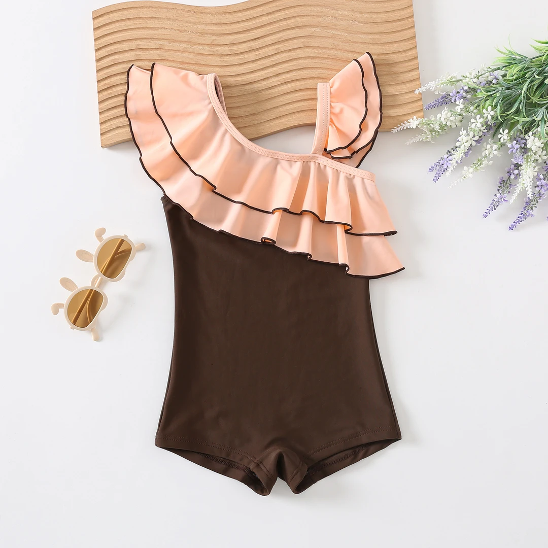 【女宝】夏季新款女童3-8岁泳衣连体儿童防晒速干抗菌泳衣儿童女款