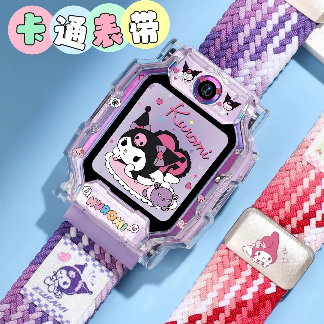 适用于小天才电话手表卡通表带z9/z10/z11印花u5编织磁吸N3D3表壳