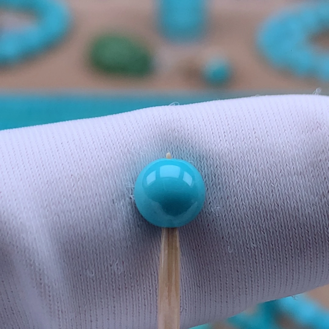 绿松石未镶嵌珠宝奇石5.4mm