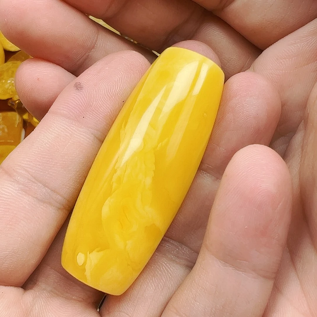 蜜蜡未镶嵌珠宝奇石蜜蜡吊坠25克，打孔不退