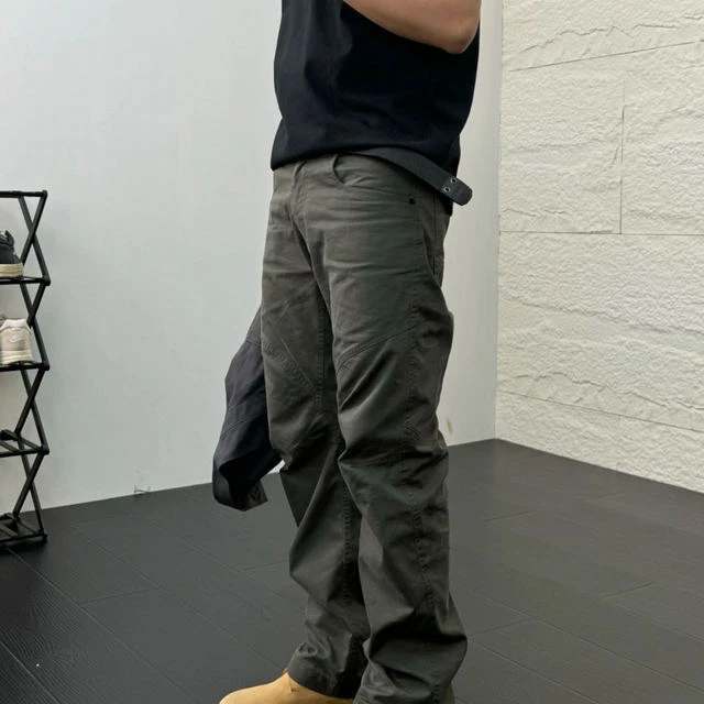 SOS美式复古cargo军鸟工装裤水洗磨毛拼接直筒休闲裤日常百搭长裤