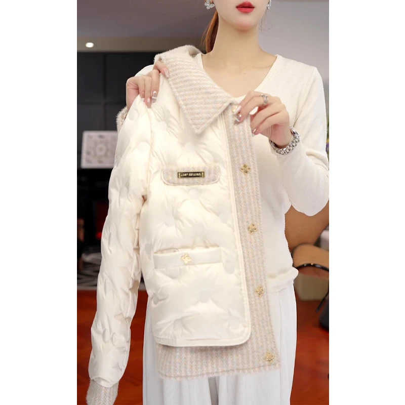 小香风设计感气质棉服女2025秋冬新款网红洋气保暖休闲通勤厚外套